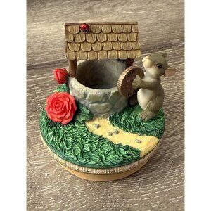 Charming Tails Fitz & Floyd Wishing You Well Mouse Candle Topper MM23